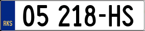 Trailer License Plate
